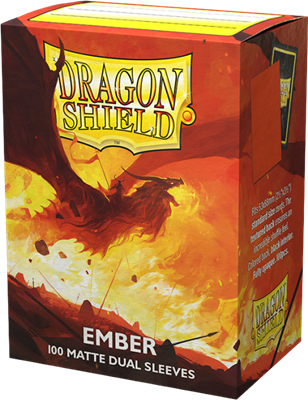 100 Dragon Shield Dual matte Ember