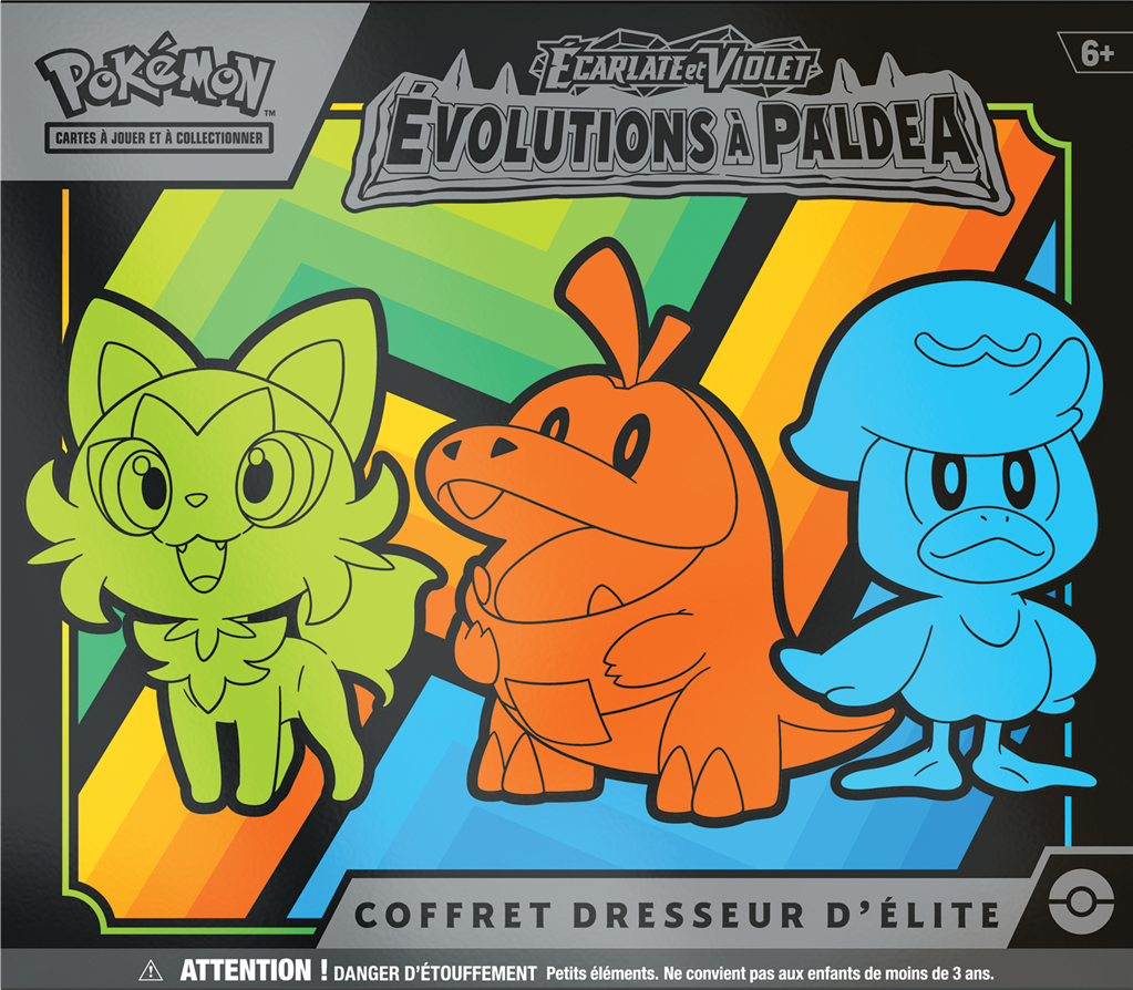 Pokemon Coffret Evolutions à Paldea Dresseur d&#39;Elite ETB EV02