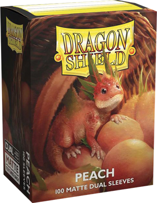 100 Dragon Shield Dual Matte Peach